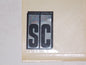 1990'S 1 PAIR DECALS STICKERS MARKS 'SC" 30x45mm VOLVO FIAT LANCIA FORD ALFA MG - MotoRaider