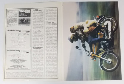 1974 KASCO ITALIAN MAGAZINE WITH POSTER STICKERS DAYTONA KAWASAKI HARLEY NEGRINI - MotoRaider