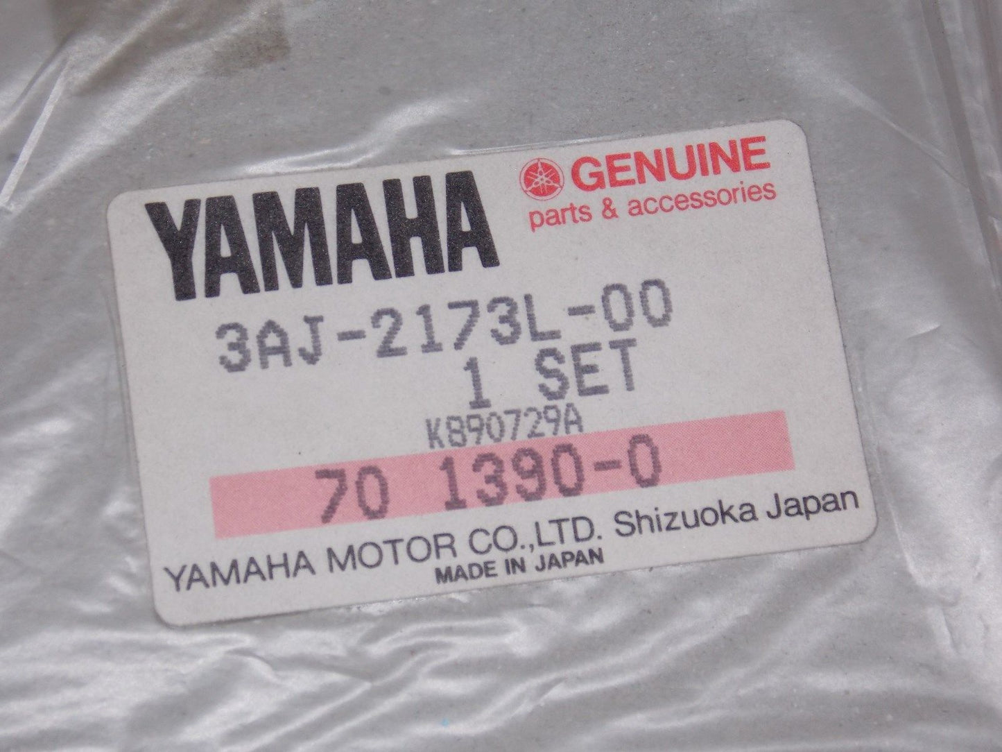 NOS OEM YAMAHA 1988 XT600Z SIDE COVER/OIL TANK EMBLEM  3AJ-2173L - MotoRaider