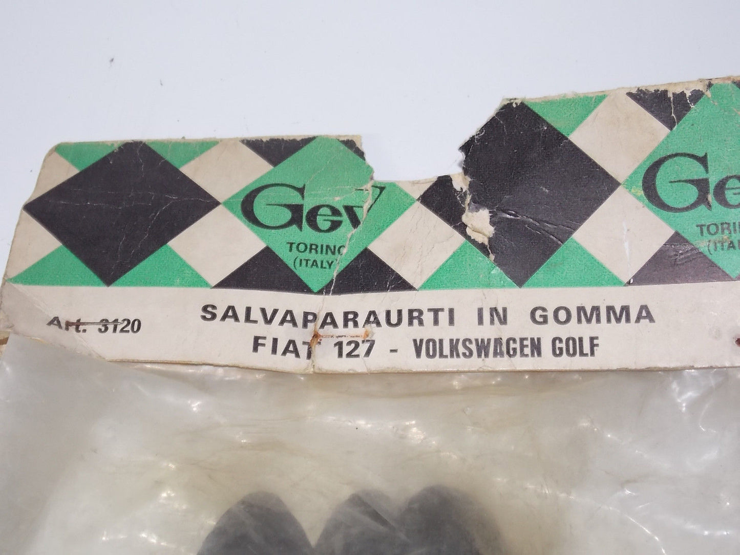 1980'S NOS FIAT 127 VOLKSWAGEN GOLF FRONT REAR BUMPER RUBBER PROTECTOR KIT ITALY - MotoRaider