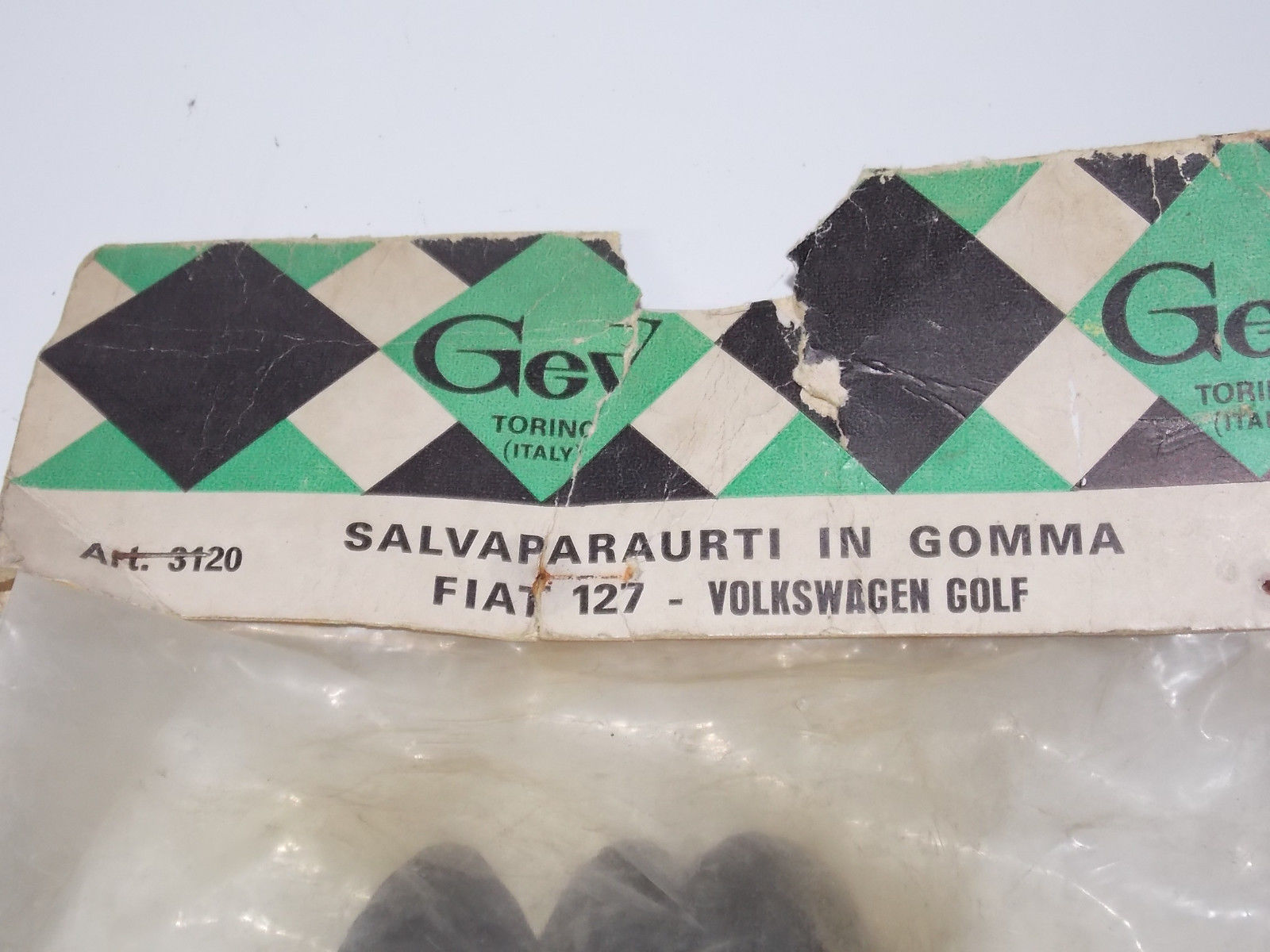 1980'S NOS FIAT 127 VOLKSWAGEN GOLF FRONT REAR BUMPER RUBBER PROTECTOR KIT ITALY - MotoRaider