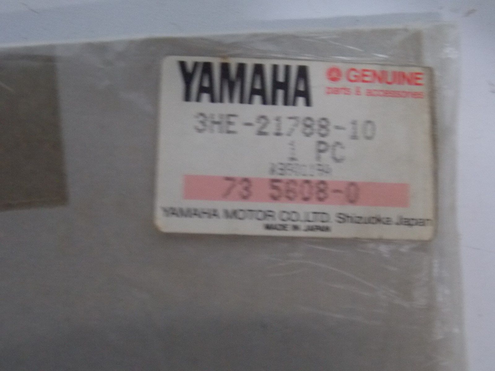 NOS YAMAHA  1989 1990 FZR600W WC AC SIDE COVER EMBLEM DECAL STICKER 3HE-21788-10 - MotoRaider