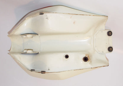 1980'S CAGIVA ALETTA ROSSA ELEFANT 125 FUEL TANK GAS PETROL WHITE DUCATI ITALY - MotoRaider