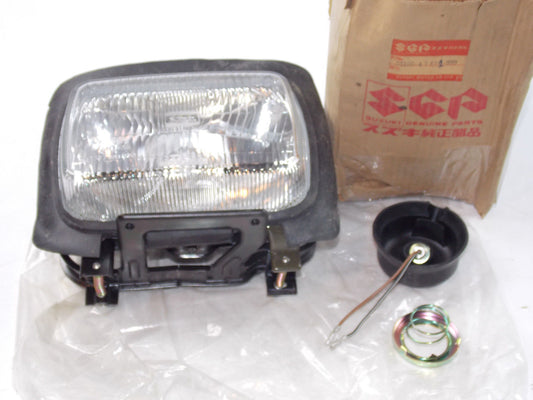 NOS OEM SUZUKI 1985 1986 GSX500 GSX550 LIGHT HEADLIGHT ASSEMBLY 35100-43451-999 - MotoRaider