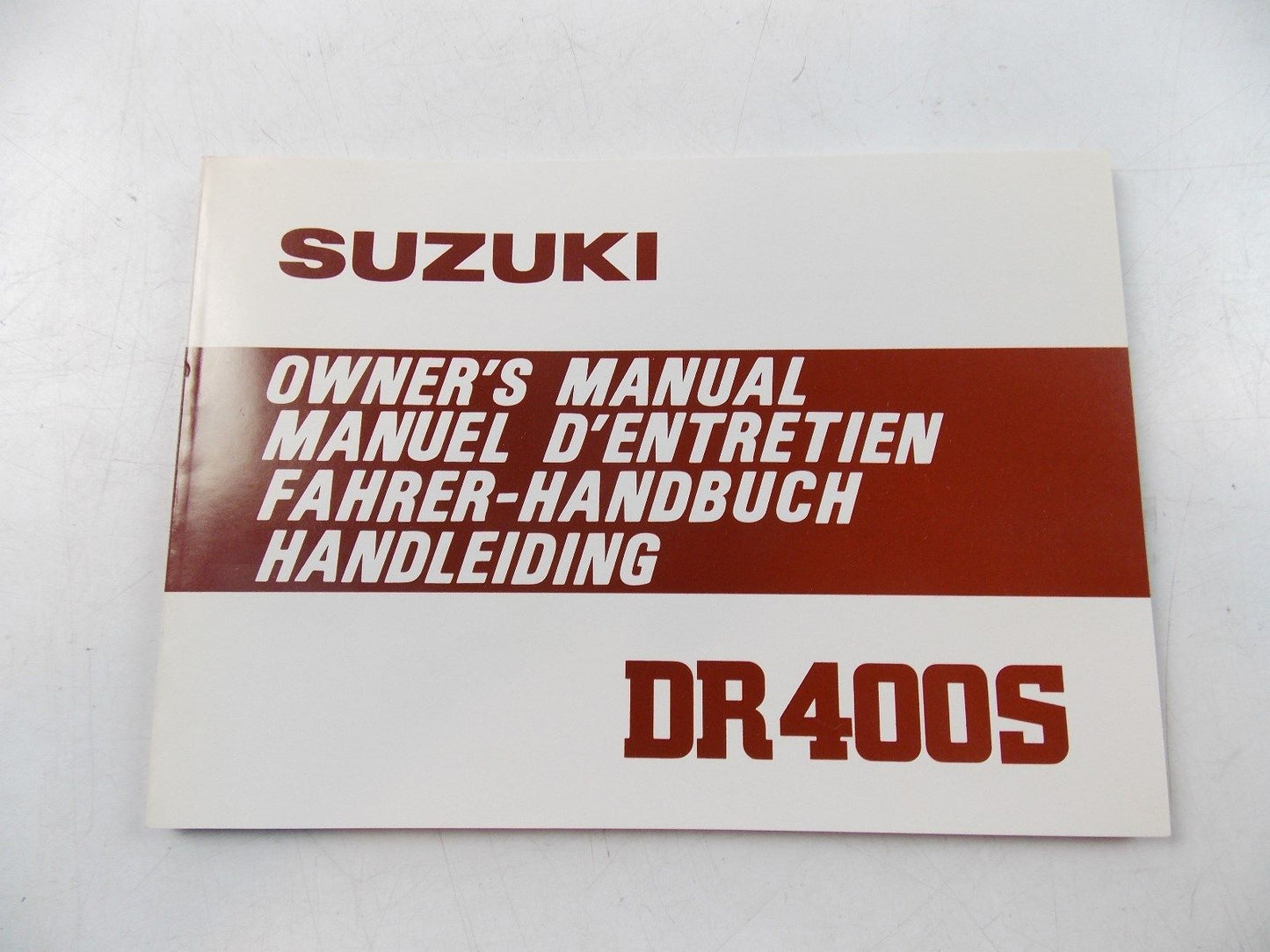 NEW SUZUKI 1979 OWNER'S MANUAL BOOK DR400S 99011-37230-01U - MotoRaider