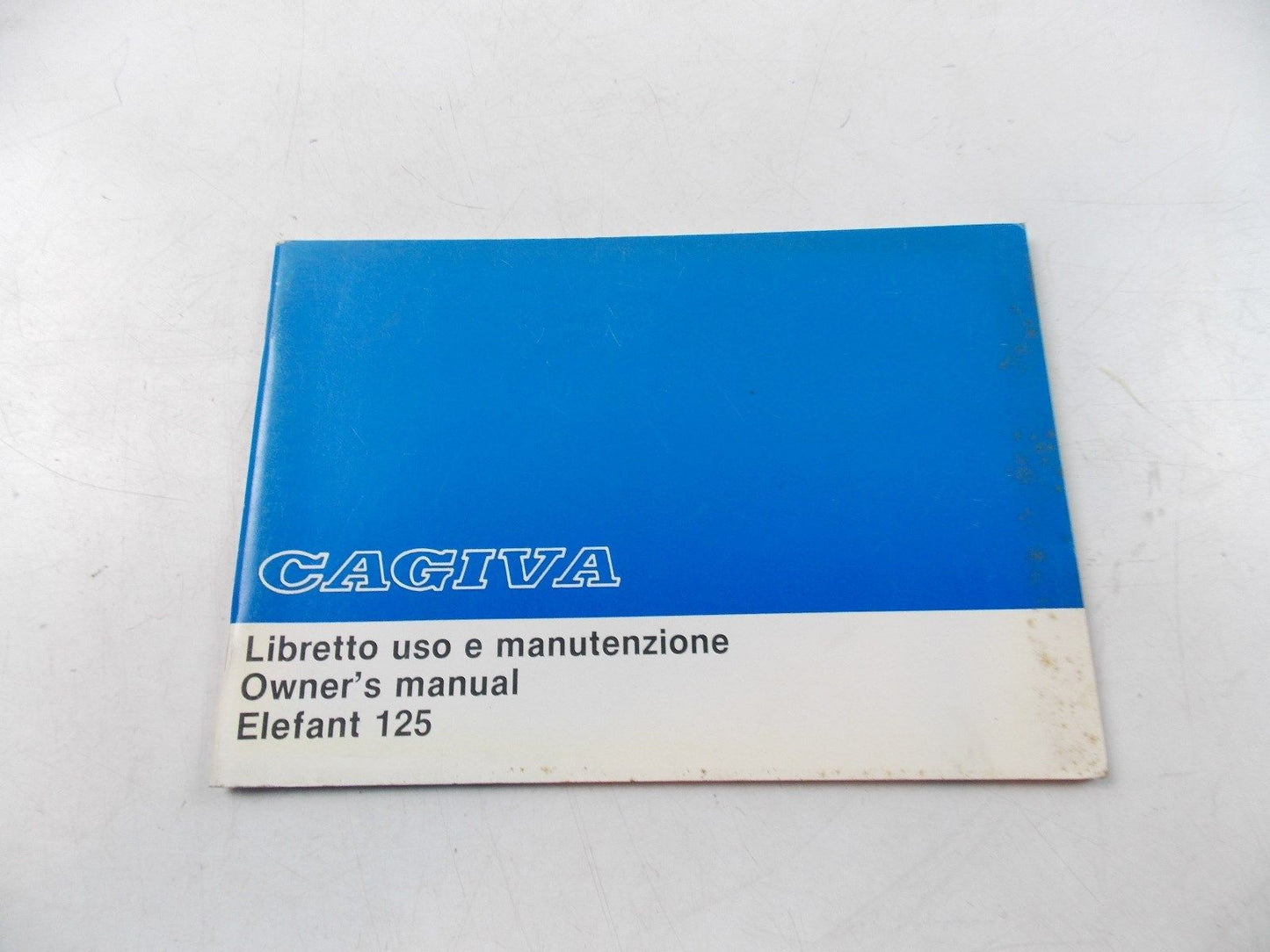 NEW CAGIVA 1985 OWNER'S MANUAL BOOK ELEFANT 125 47329 - MotoRaider