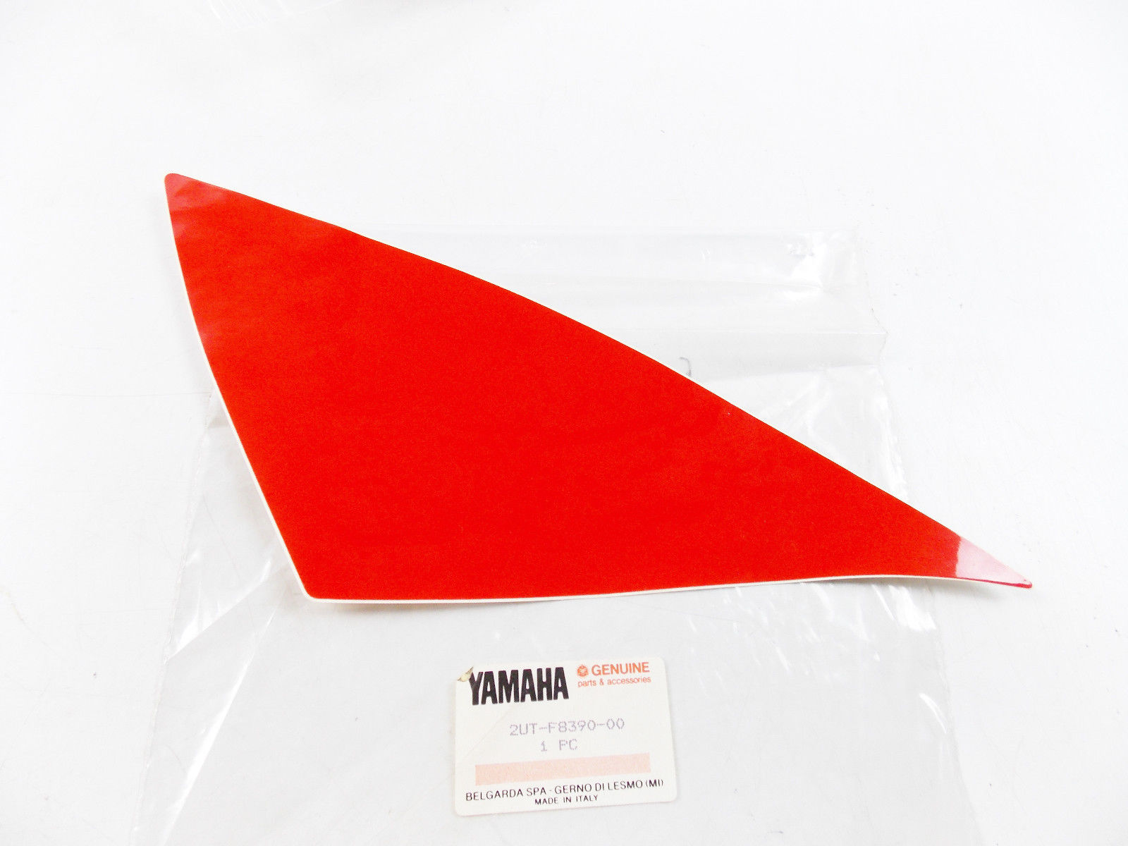 NOS OEM GENUINE YAMAHA TZR COWLING FAIRING RED STICKER DECAL MARK 2UT-F8399 - MotoRaider