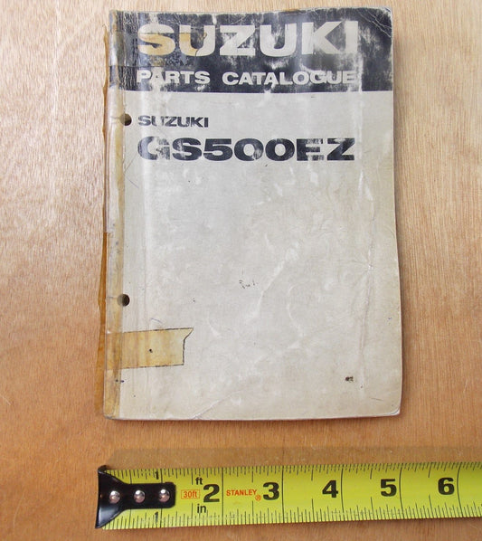 USED SUZUKI 1981  PARTS CATALOGUE BOOK GS500EZ  99000-94740 - MotoRaider