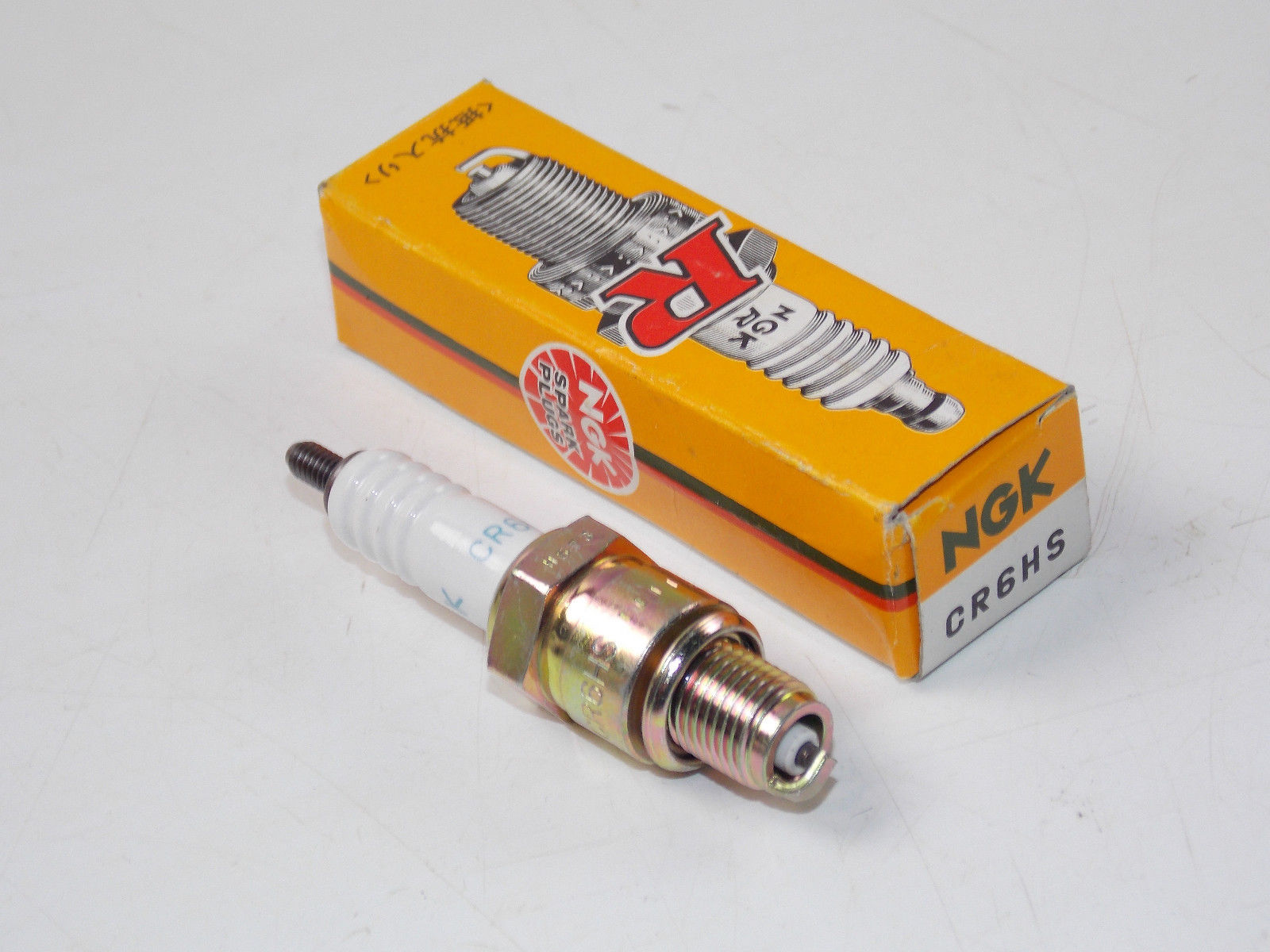 NOS NGK CR6HS SPARK PLUG YAMAHA SUZUKI HONDA KAWASAKI GUZZI LAVERDA DUCATI BSA - MotoRaider