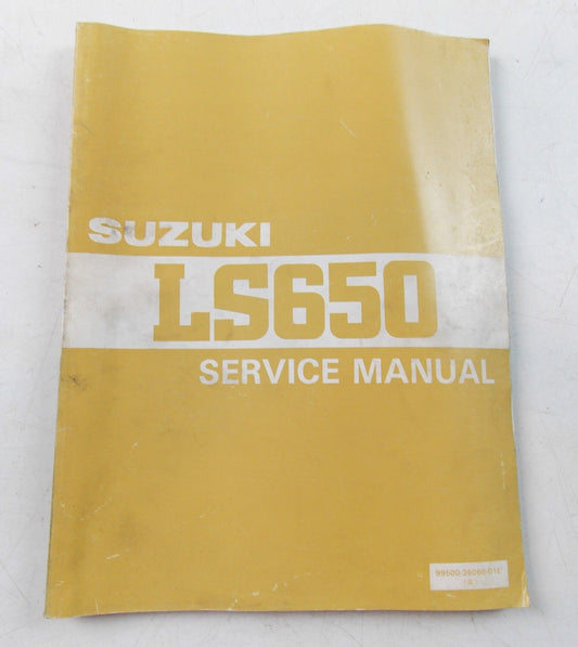 NOS SUZUKI FEBRUARY 1986 SERVICE MANUAL LS650 99500-36068-01E - MotoRaider