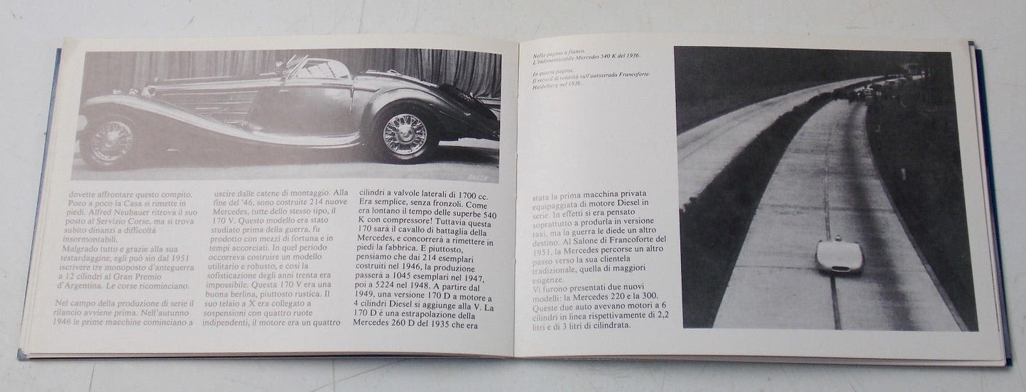 1982 MERCEDES BOOK BOOKLET AUTOMOTIVE RACING HISTORY 190 300SL 540K 170 380 200 - MotoRaider