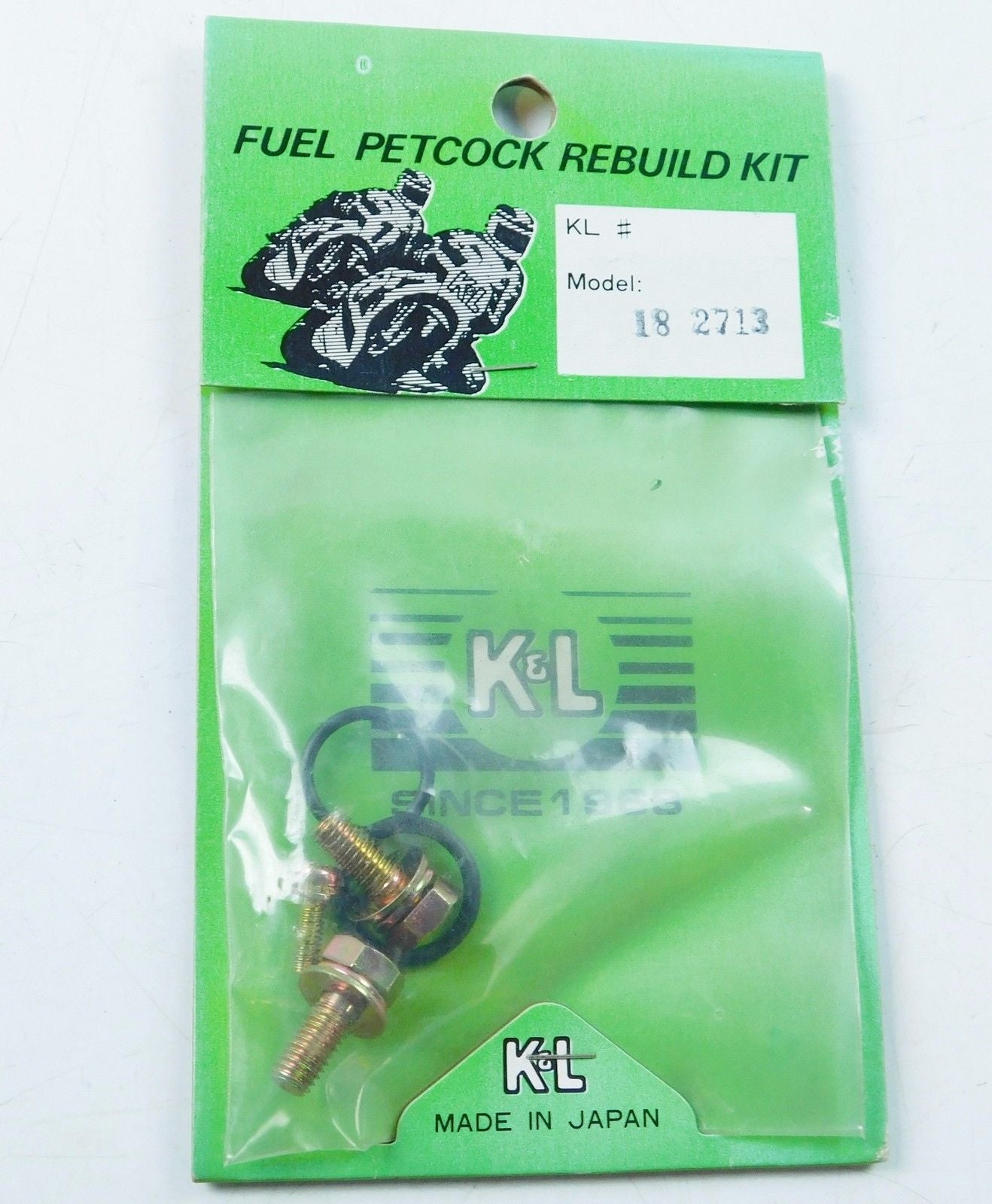 18-2713 K&L PETCOCK FUEL REPAIR KIT KAWASAKI GAS TANK VALVE KX KDX - MotoRaider