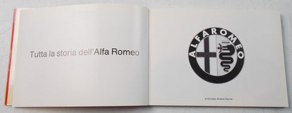 1981 ALFA ROMEO HISTORY BOOK 4"X6" ITALIAN BOOKLET 6C 8C 1750 ALFETTA GIULIA GT - MotoRaider