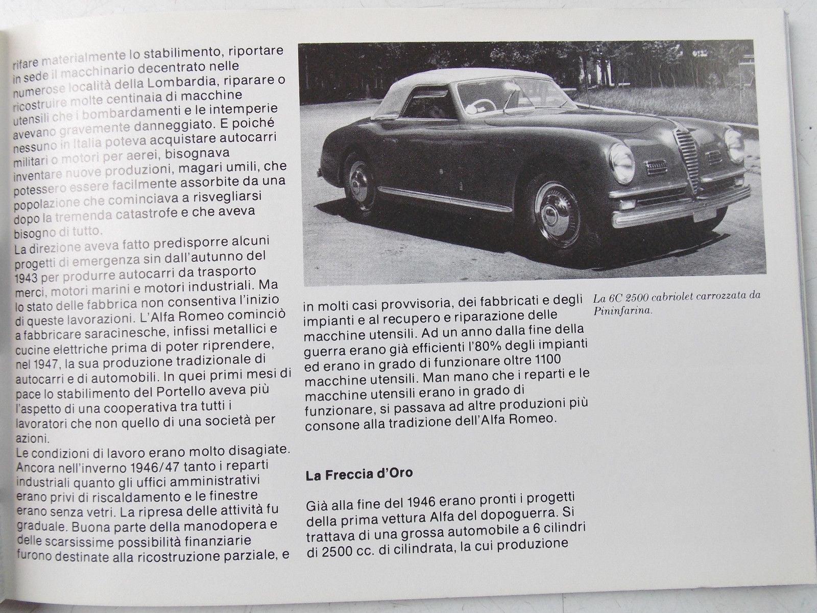 1981 ALFA ROMEO HISTORY BOOK 4"X6" ITALIAN BOOKLET 6C 8C 1750 ALFETTA GIULIA GT - MotoRaider