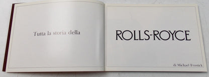 1980 ROLLS ROYCE HISTORY BOOK 4"X6" ITALIAN BOOKLET SILVER GHOST CLOUD PHANTOM - MotoRaider