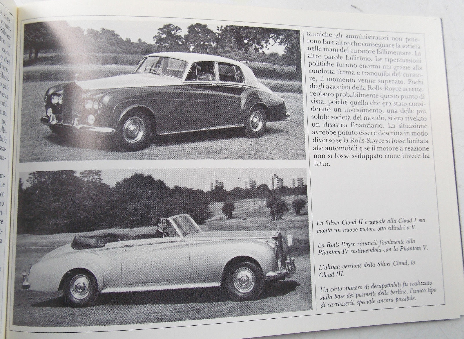 1980 ROLLS ROYCE HISTORY BOOK 4"X6" ITALIAN BOOKLET SILVER GHOST CLOUD PHANTOM - MotoRaider