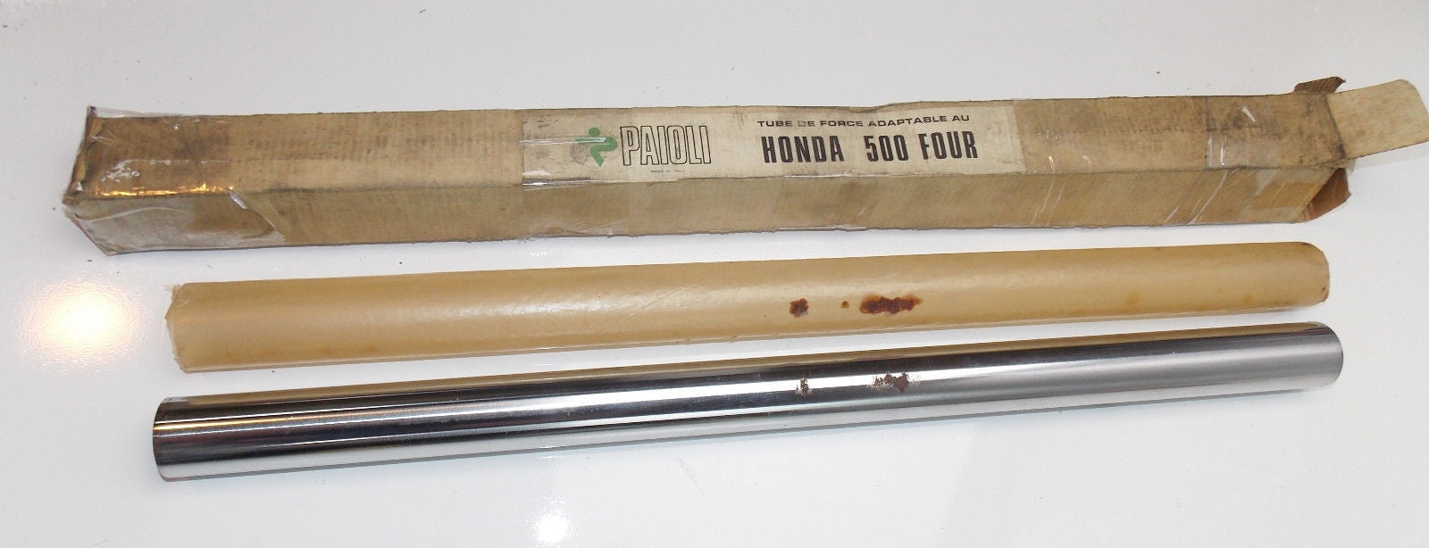 1970'S PAIOLI FRONT FORK SUSPENSION INNER TUBE HONDA 500/4 D=35mm L=565mm - MotoRaider