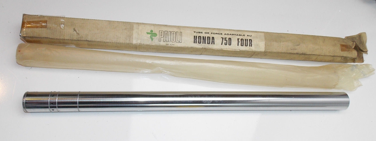 NOS 1970'S PAIOLI FRONT FORK SUSPENSION INNER TUBE HONDA 750/4 D=35mm L=585mm - MotoRaider