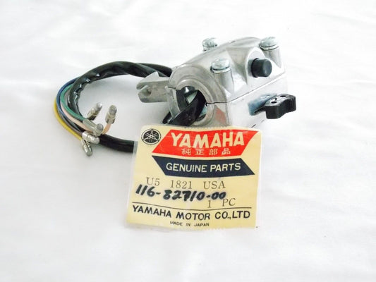 NOS YAMAHA 1966  LH HANDLEBAR SWITCH LEVER HOLDER ASSY U5 116-82710-00 - MotoRaider