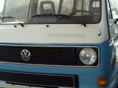 1980's "VANAGON" STICKER DECAL SILVER 1980'S VOLKSWAGEN VW WESTFALIA VAN CAMPER - MotoRaider