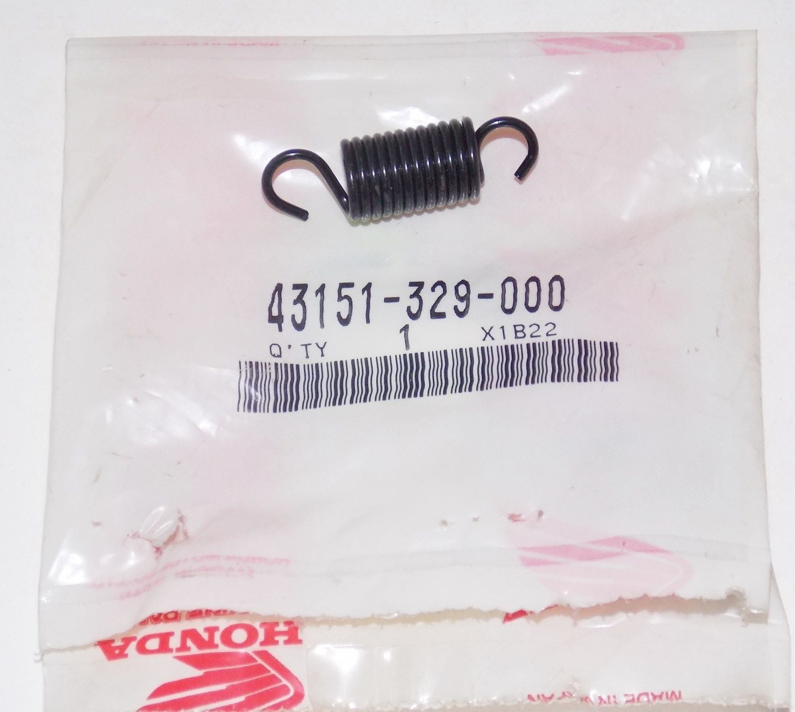 NOS OEM HONDA 1976-2016 BRAKE SHOE SPRING CR250 MR250 XL175 CB400 43151-329-000 - MotoRaider