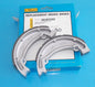 NOS EMCO GROOVED BRAKE SHOES 93-39170 FITS HONDA #43120-444-000 XL125 1979-1987 - MotoRaider