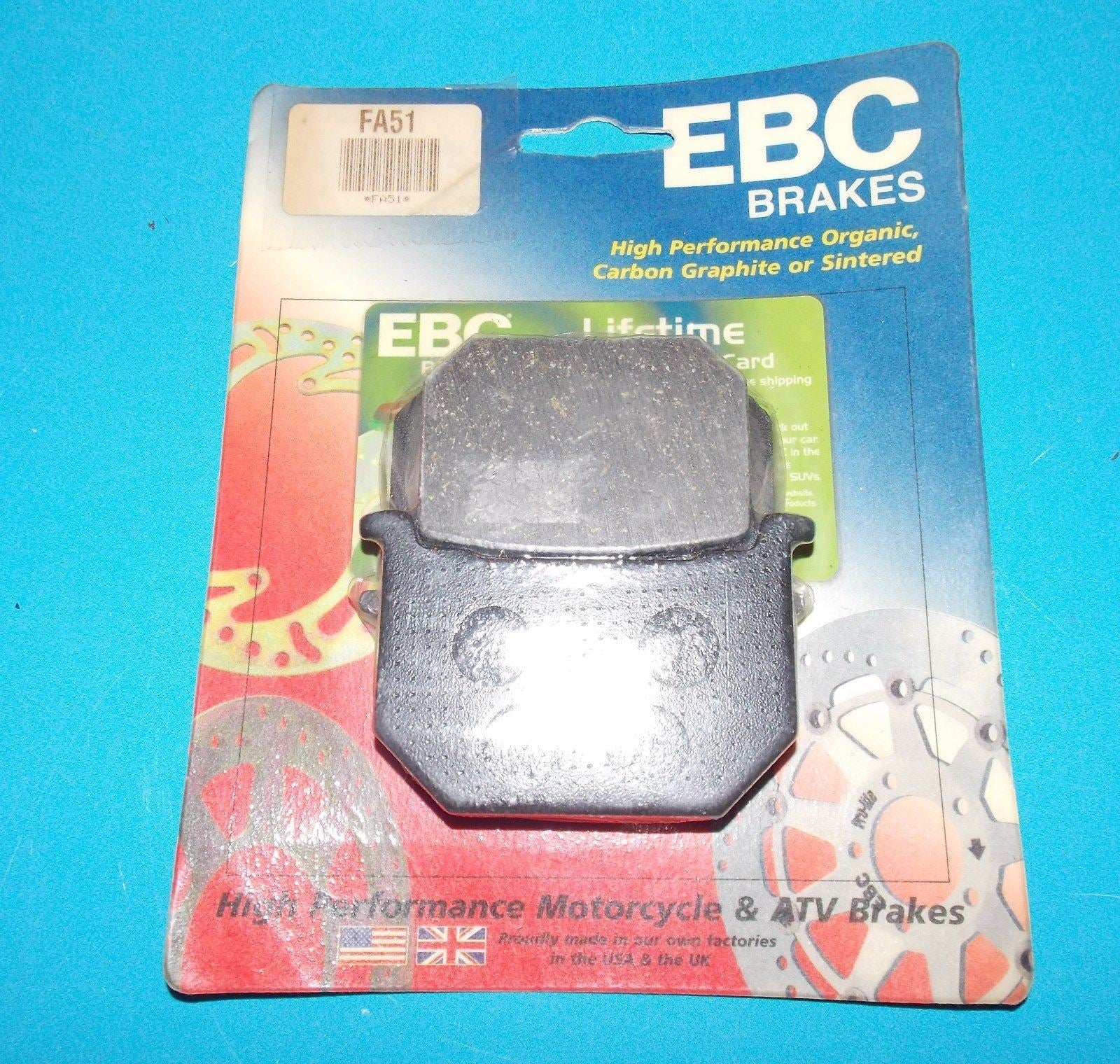 NOS EBC BRAKE PADS FA45 FITS HONDA CB650/400/750 CM400  1978-1982 - MotoRaider