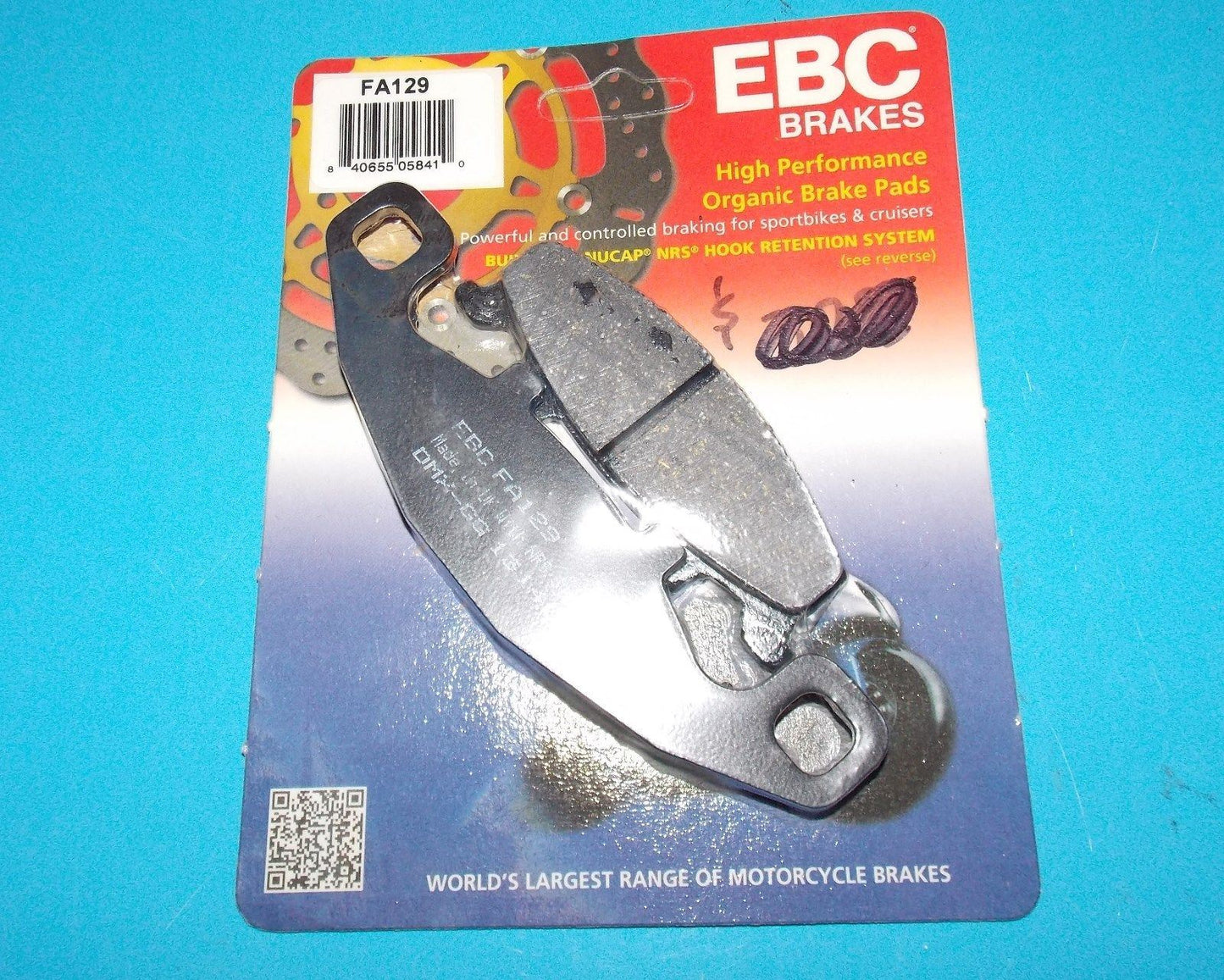 NOS EBC BRAKE PADS FA125X  FITS HONDA CR500/250/125 XR250/600 1987-1995 - MotoRaider