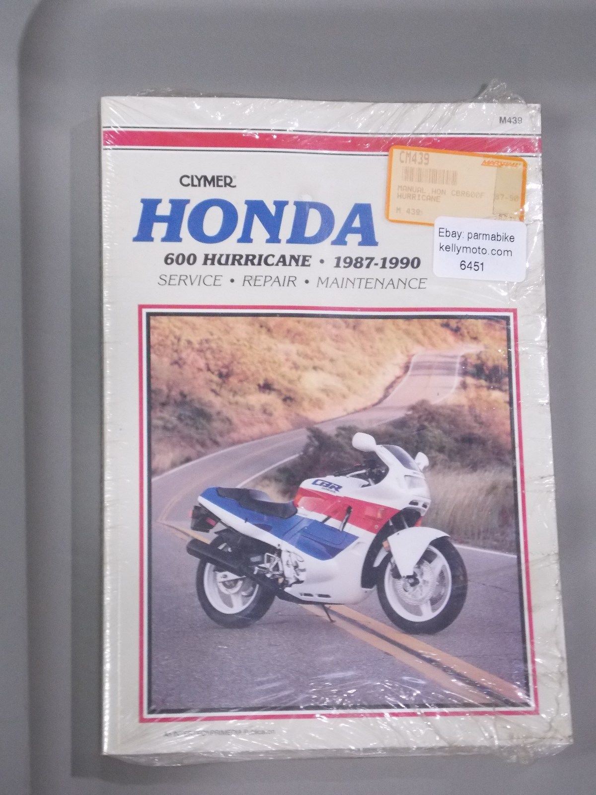 CLYMER MANUAL #M439 HONDA  600 HHURRICANE  1987-1990 - MotoRaider