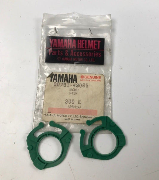 NOS OEM YAMAHA GFV HELMET RATCHET GREEN 300E 90791-49065 - MotoRaider