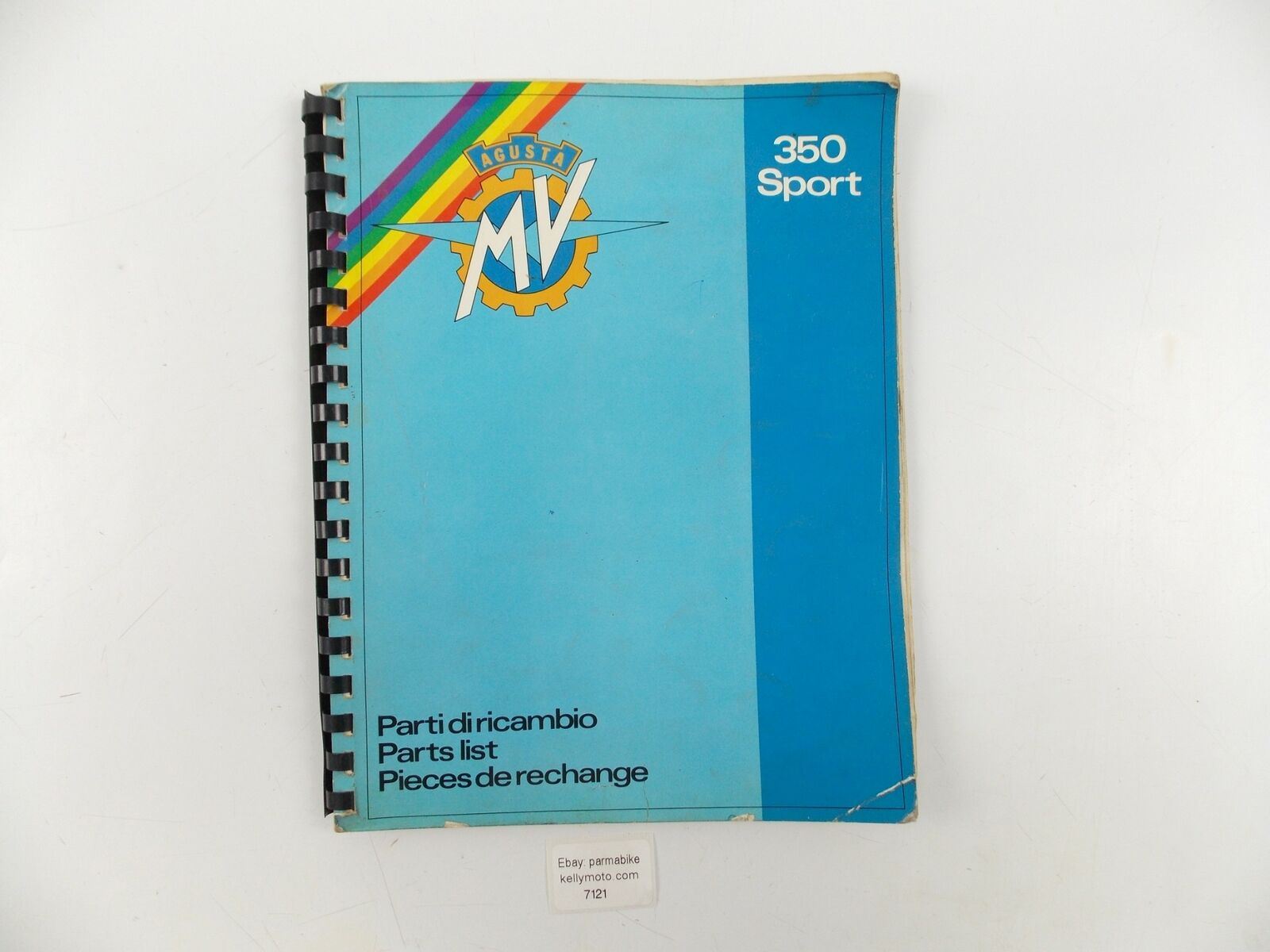 1978 AGUSTA MV 350 B SPARE PARTS CATALOG BOOK MANUAL+PRICE LIST ENGLISH ITALIAN - MotoRaider