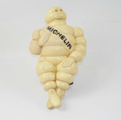 1960's MICHELIN TIRES BIBENDUM MAN DOLL+MOUNT VINTAGE TRUCK LORRY MASCOT H=18" - MotoRaider