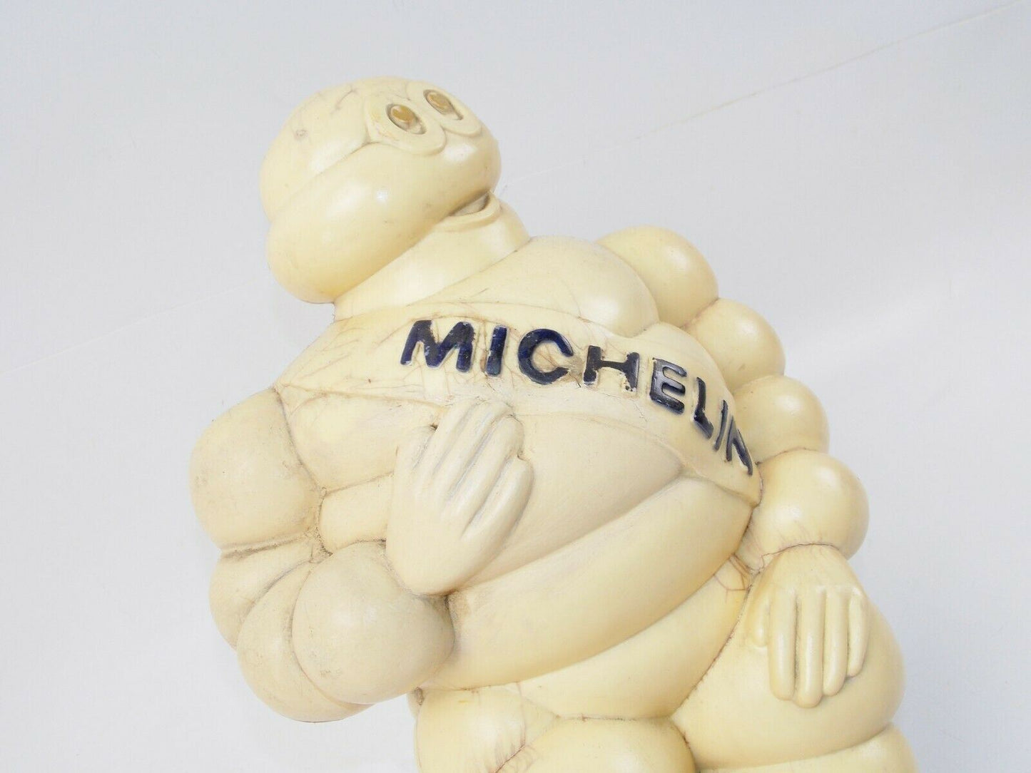 1960's MICHELIN TIRES BIBENDUM MAN DOLL+MOUNT VINTAGE TRUCK LORRY MASCOT H=18" - MotoRaider