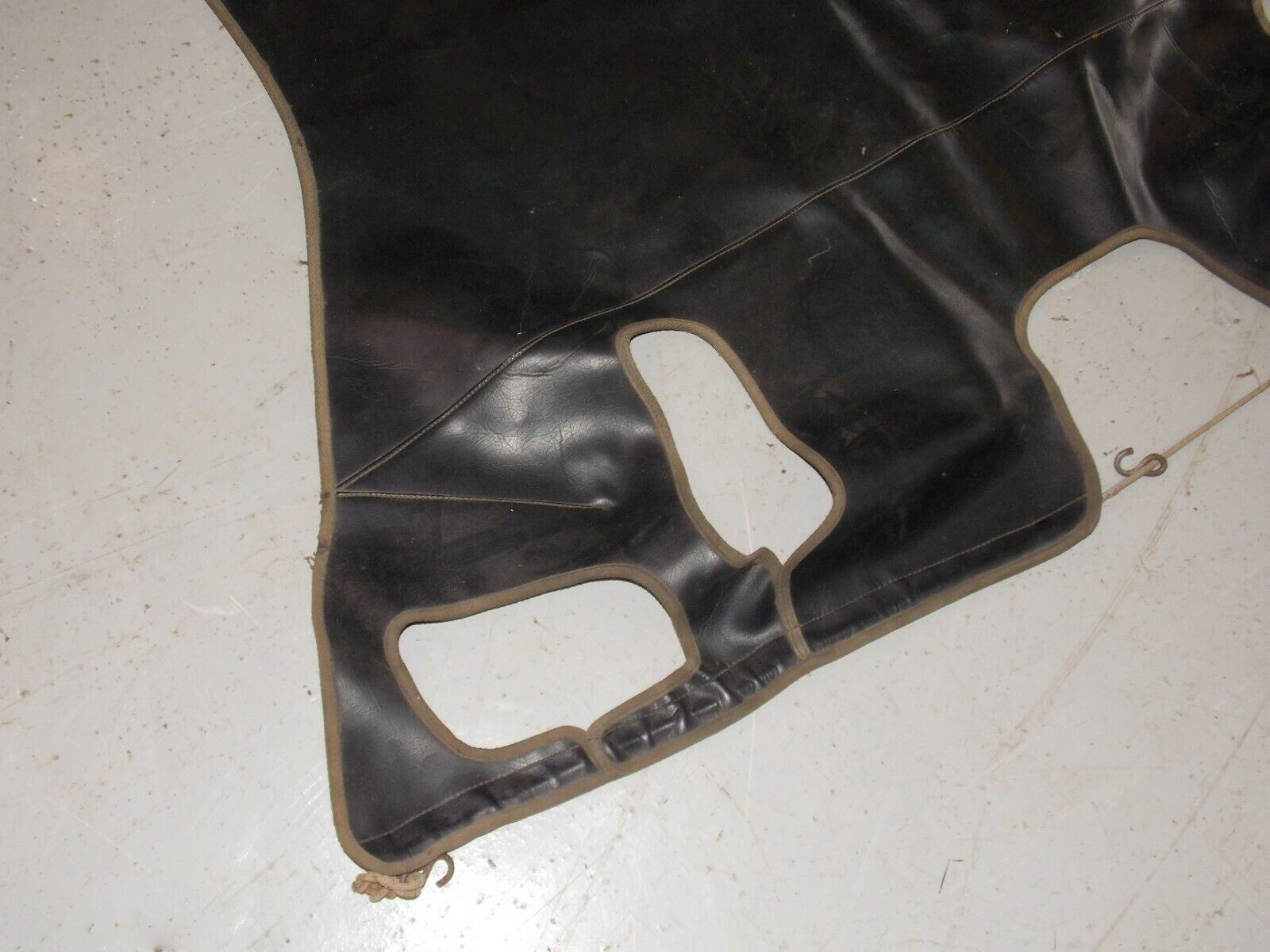 1970's PORSCHE 911 HOOD BRA COVER PROTECTOR SYNTHETIC LEATHER/FABRIC VINTAGE - MotoRaider