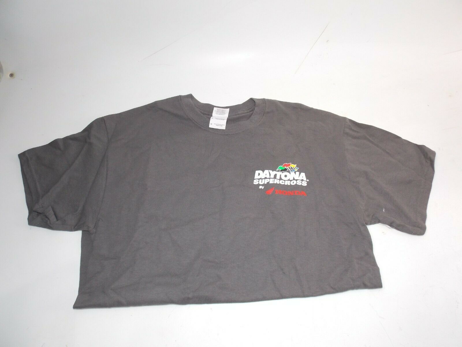 ORIGINAL 2014 DAYTONA SUPER-CROSS "BY HONDA MARCH 8"T-SHIRT SIZE M GREY - MotoRaider