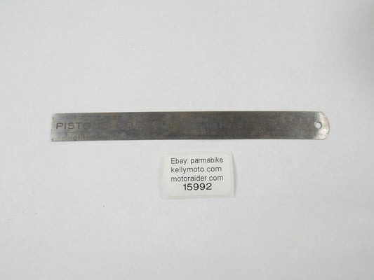 1950's PISTONI BORGO TORINO STAINLESS STEEL MEASURING RULER 150mm ALFA FERRARI - MotoRaider