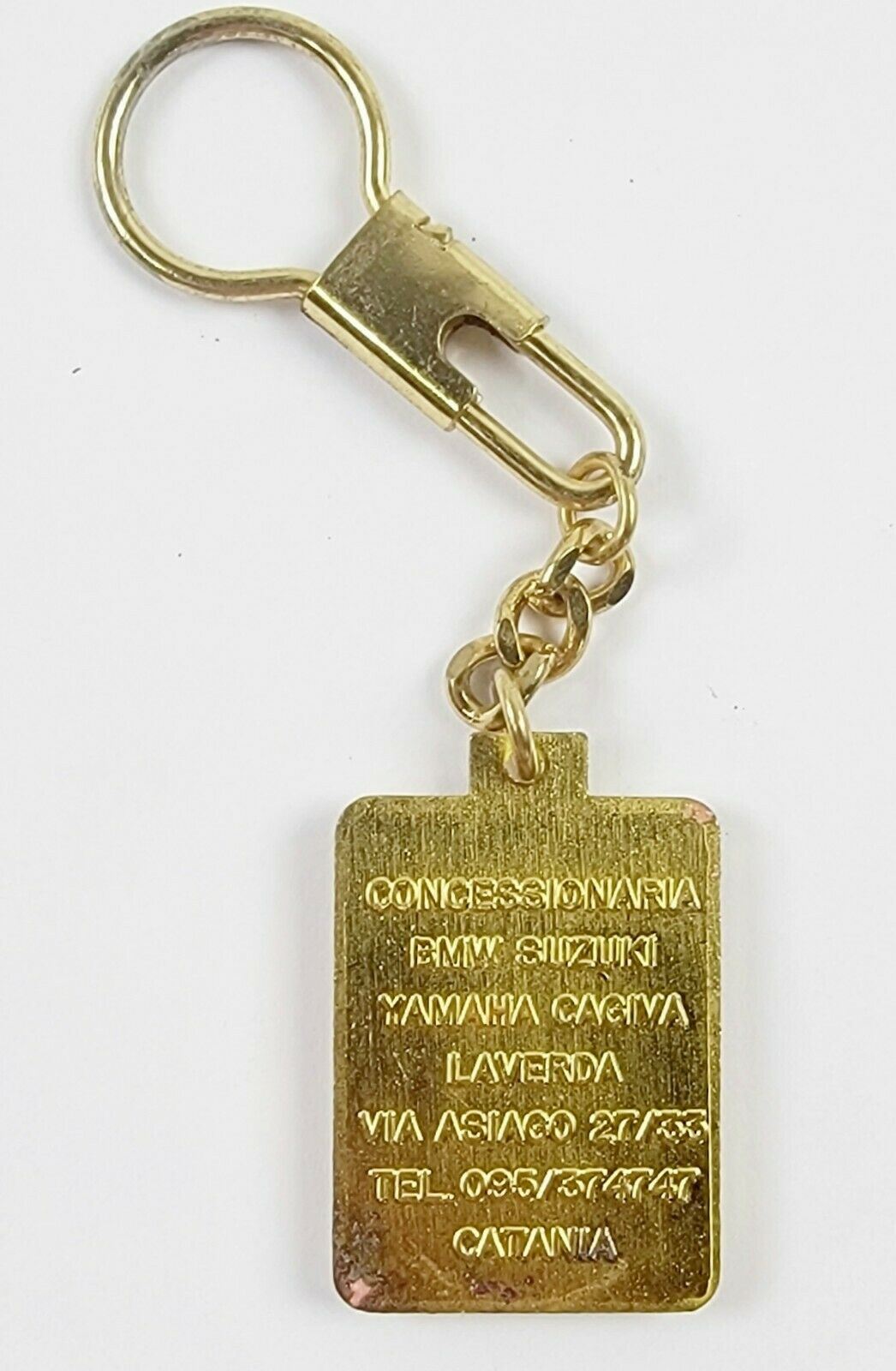 1980's CAGIVA ITALIAN DEALER KEY CHAIN FOB ALETTA ELEFANT ALA SST WMX TAMANACO - MotoRaider