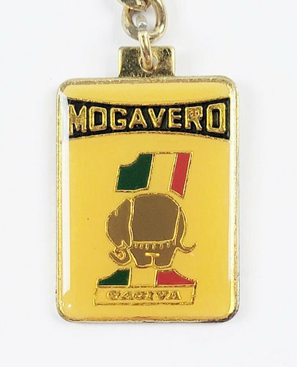 1980's CAGIVA ITALIAN DEALER KEY CHAIN FOB ALETTA ELEFANT ALA SST WMX TAMANACO - MotoRaider