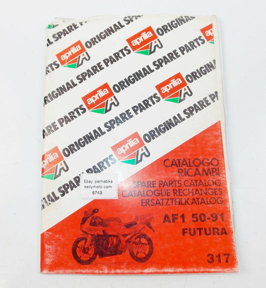 1991 APRILIA AF1 50 FUTURA FRAME MOTOR SPARE PARTS CATALOG BOOK MANUAL 317 - MotoRaider