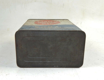 1960's TONICO MOTOR OIL R.O.M.A. CAN CONTAINER 1 GAL TIN 10x7.75x4.5" ITALY - MotoRaider
