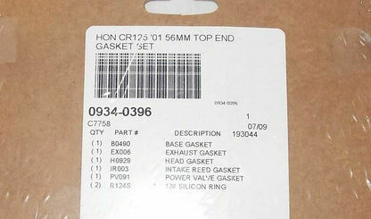 NEW COMETIC 1991 HONDA CR125 56mm TOP END GASKET SET INCOMPLETE C7758 - MotoRaider