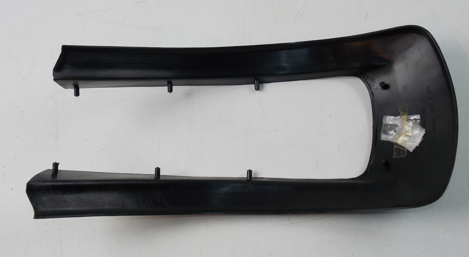 NOS BLACK FRONT FENDER EXTENSION VINTAGE MX ENDURO MUDDER MUD GUARD CAGIVA HONDA - MotoRaider