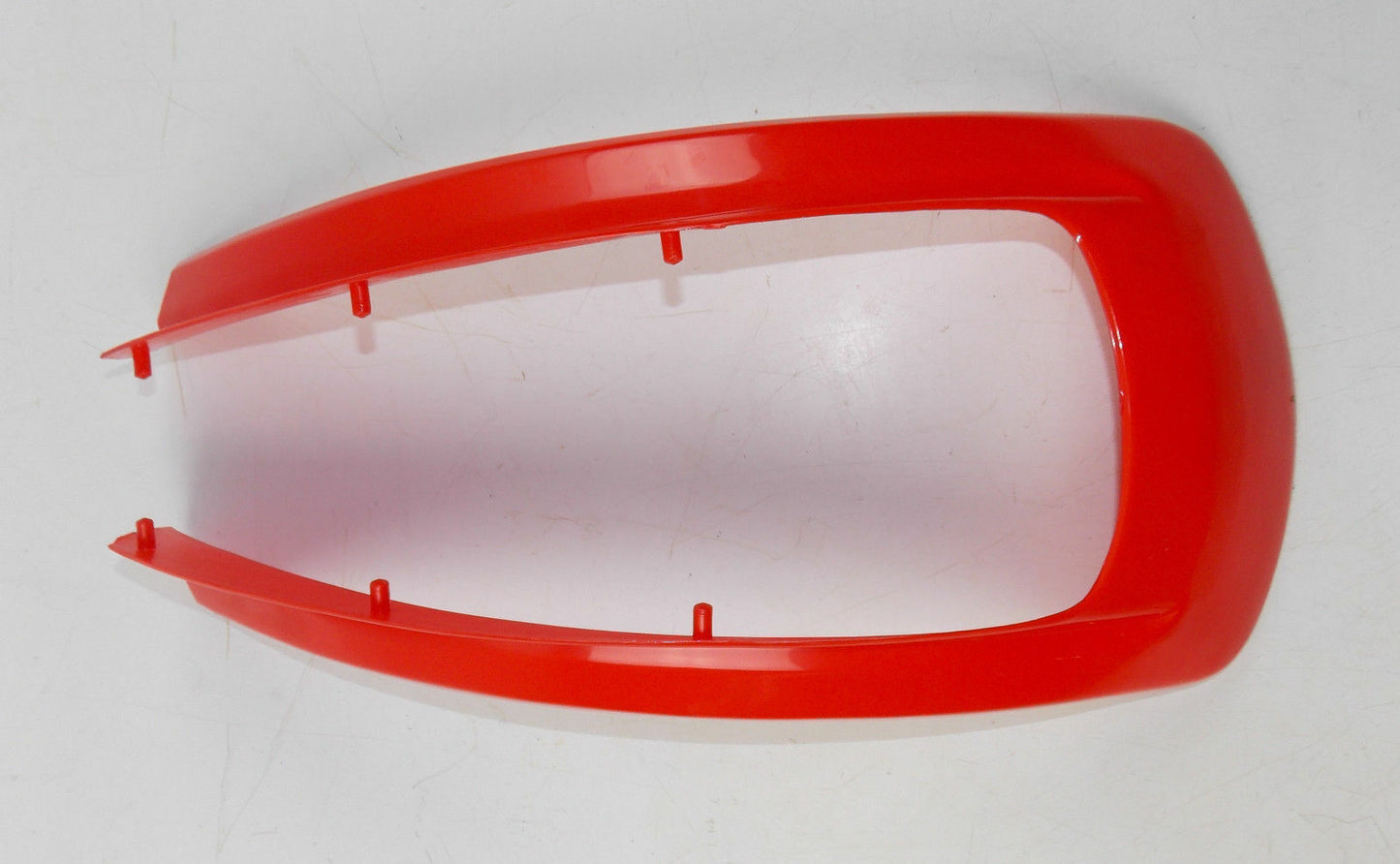 NOS RED FRONT FENDER EXTENSION VINTAGE MX ENDURO MUDDER MUD GUARD CAGIVA HONDA - MotoRaider