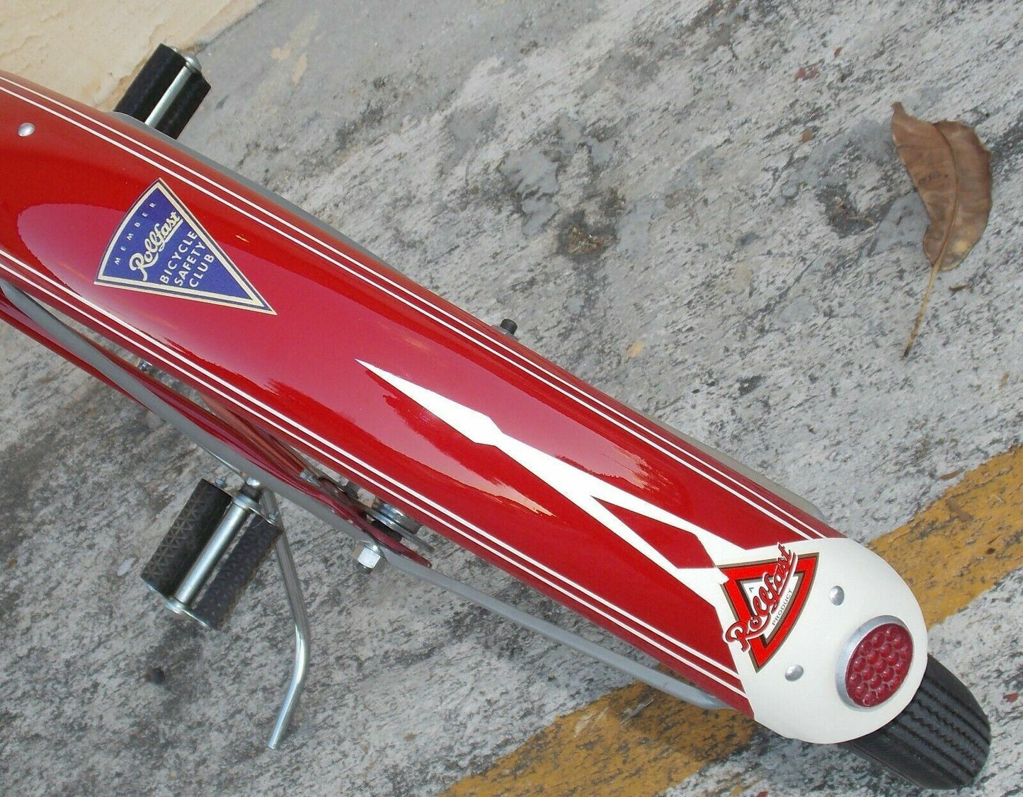 1940's Rollfast Men Bicycle Red Restored Wheels 26" Skip-Tooth Antique Americana - MotoRaider