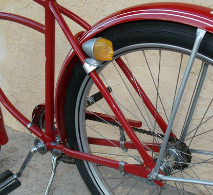 1940's Rollfast Men Bicycle Red Restored Wheels 26" Skip-Tooth Antique Americana - MotoRaider