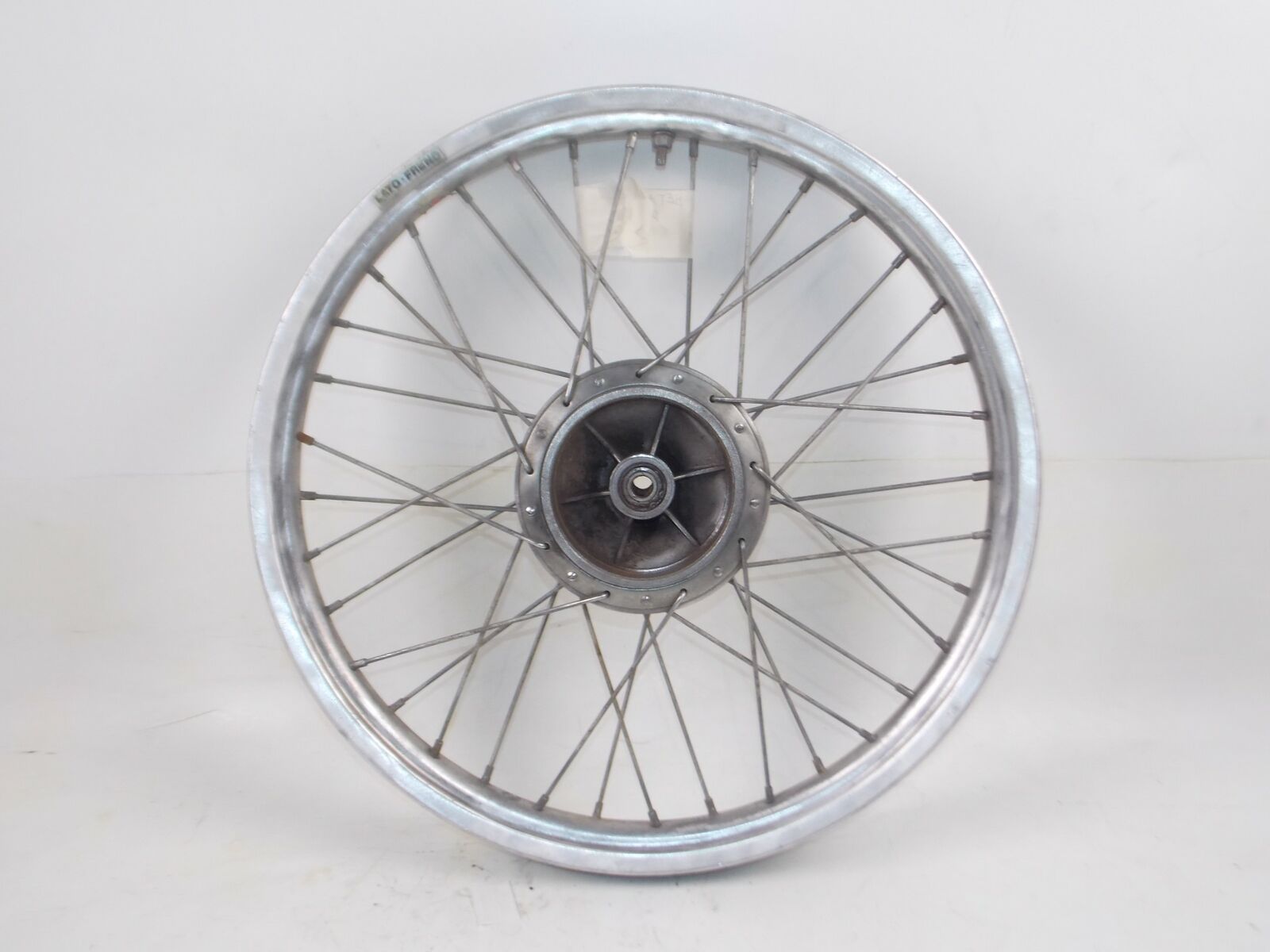 1978 21" FRONT WHEEL TIRE HUB SPOKES BORRANI RIM BETA APRILIA CAGIVA GRIMECA - MotoRaider