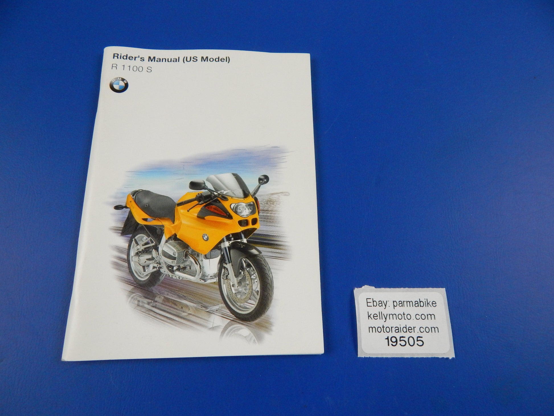 1998 BMW R-1100-S (US MODEL) OWNER RIDER USER MAINTENANCE MANUAL BOOK ENGLISH - MotoRaider