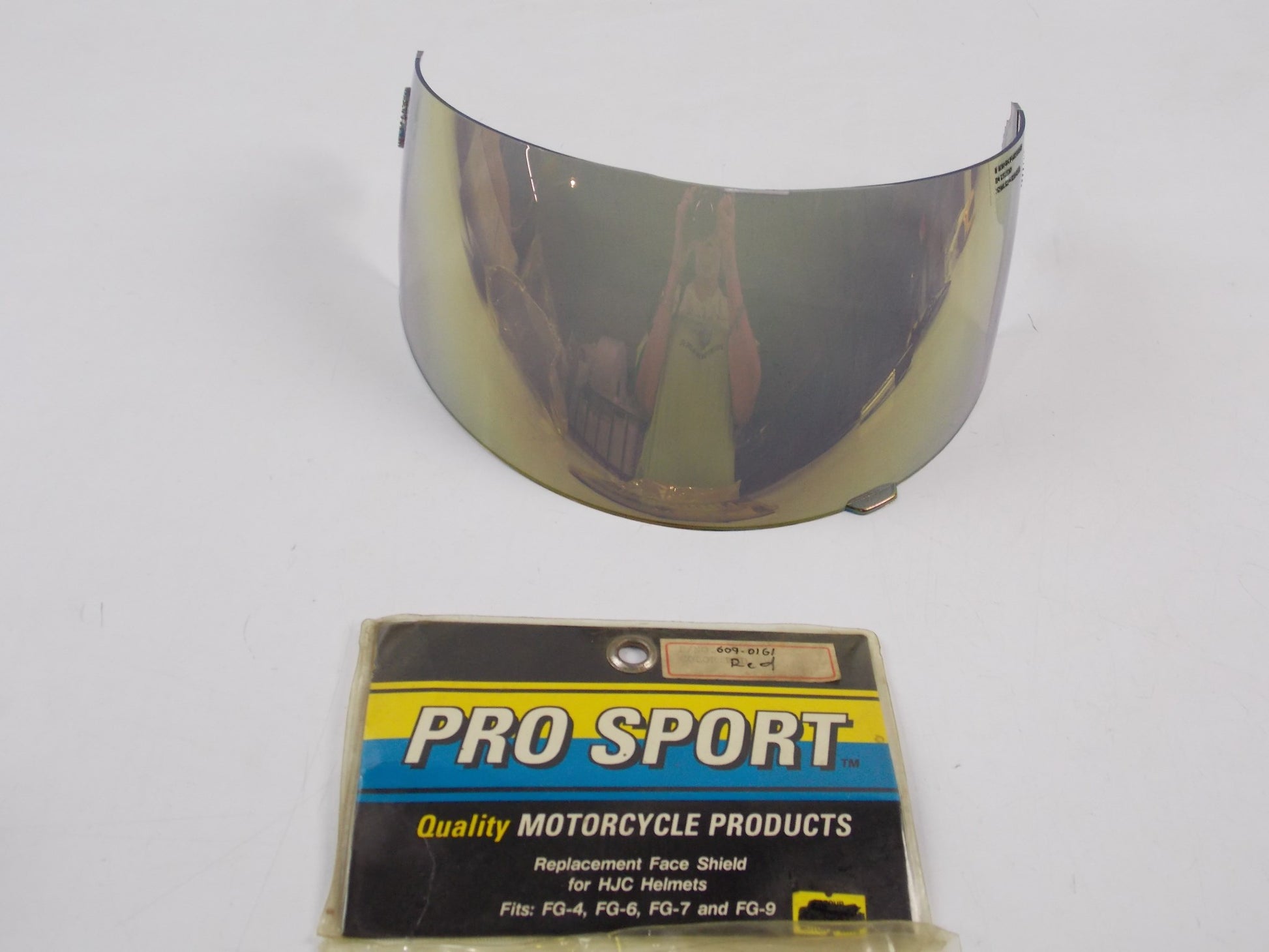 PRO-SPORT FACE SHIELD TO FIT HJC HELMETS  FG-4/6/7/9  609-0161 RED VISOR SCREEN - MotoRaider