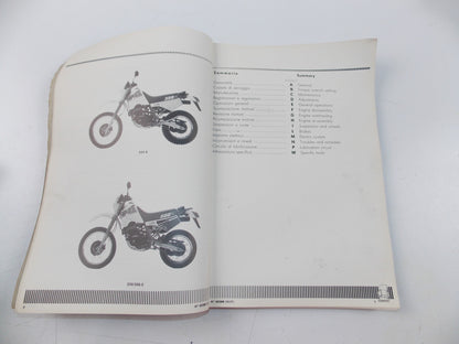 06/1987 WORKSHOP MANUAL CAGIVA T4-350R-E T4-500/E ITALIAN ENGISH FRENCH GERMAN - MotoRaider