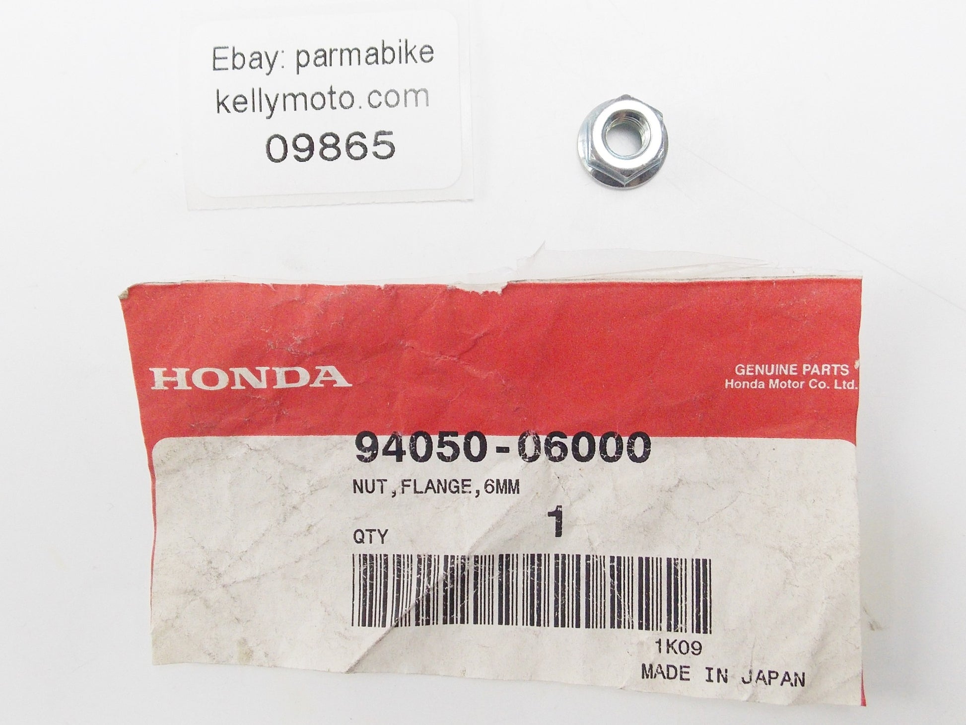 OEM HONDA 1985 ATC350 1982 C70 2004-2005 CBR100 FRAME NUT FLANGE 6mm 94050-06000 - MotoRaider